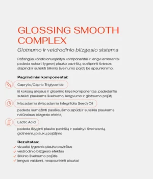 Ultra Glossing Maitinamoji žvilgesio suteikianti plaukų kaukė su makadamijų aliejumi 200ml CELEMI