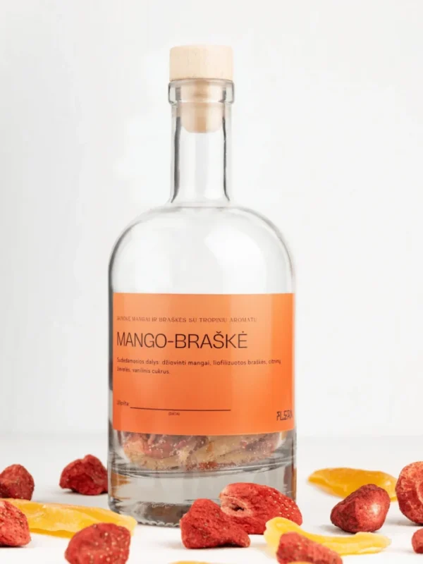 Mango-Braškė. Likeris. Pasidaryk pats.