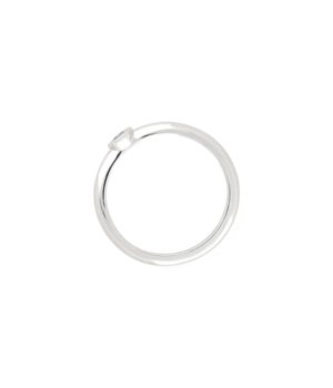 Minimalistinis žiedas su safyru (~ 0,12 ct)