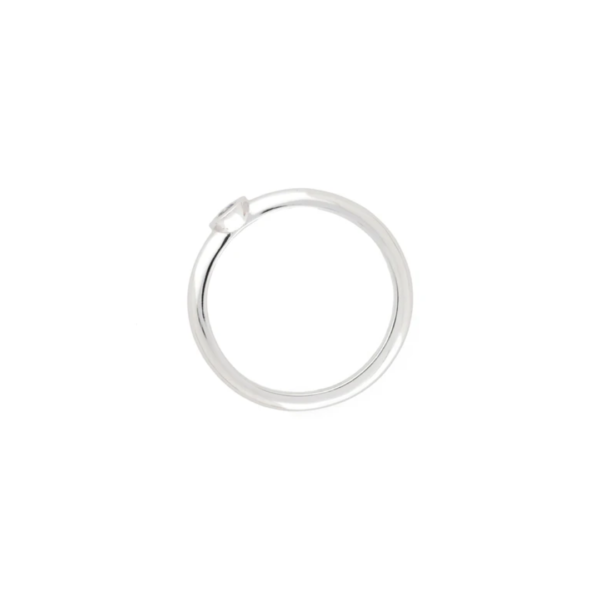 Minimalistinis žiedas su safyru (~ 0,12 ct)