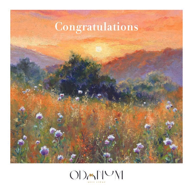 Odonum atvirukas "Congratulations"