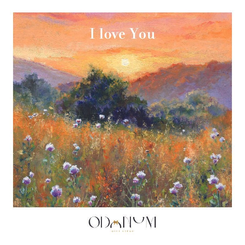 Odonum atvirukas "I love You"
