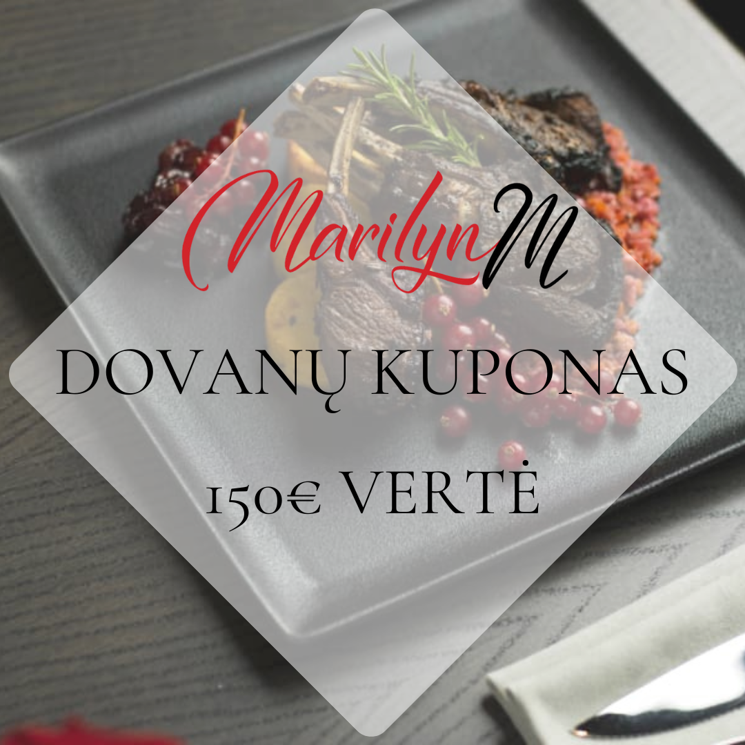 Marilyn M restorano dovanų kuponas 150€ vertė