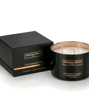 Aksominė rožė ir Ūdas | Žvakė | MAISON PRIVÉ | 650g