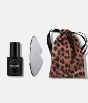 CLM Infinite Hydration veido, paakių ir kaklo kremo, gua sha ir maišelio rinkinys CELEMI