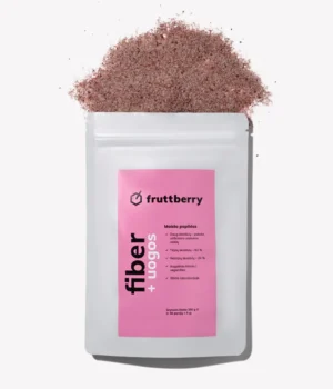 Maisto papildas fruttberry +fiber skaidulų mišinys su uogomis, 250 g