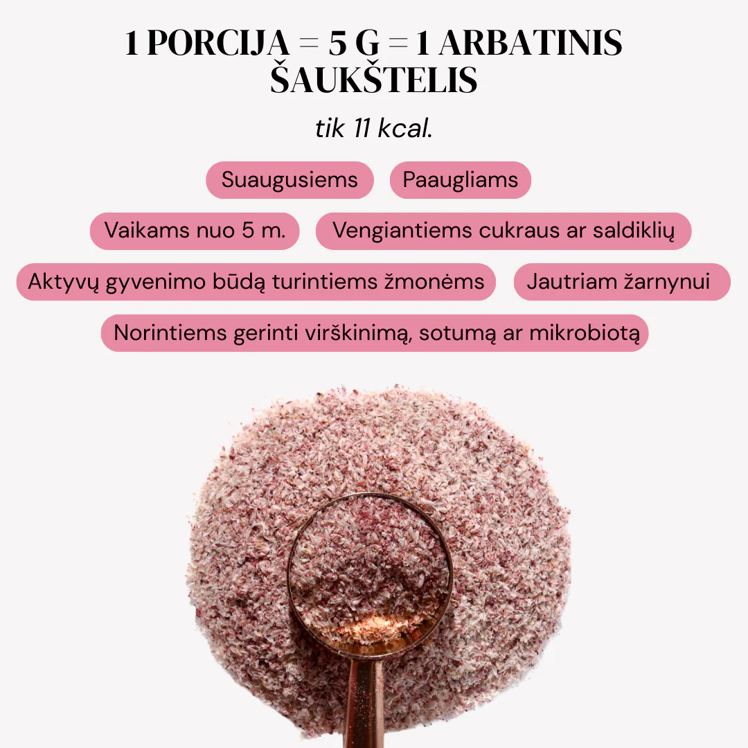 Maisto papildas fruttberry +fiber skaidulų mišinys su uogomis, 250 g