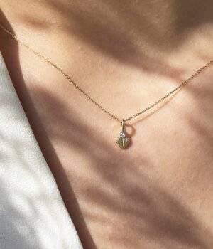 Pakabukas su deimantu Širdis - Angelo Sparnai S | Sarune Vaitkute