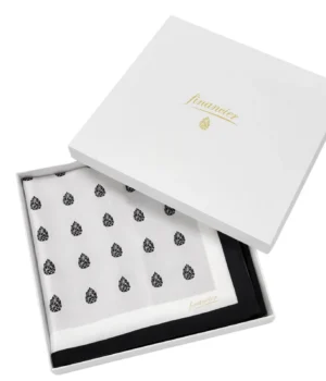 Šilkinė skarelė Financier Silver