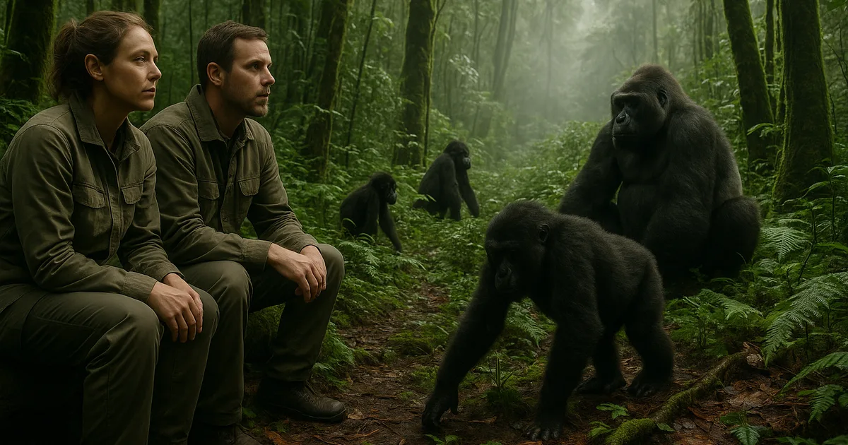 Two people sharing a gorilla trekking experience in Uganda — gifting an adventure holiday creates shared lifelong memories