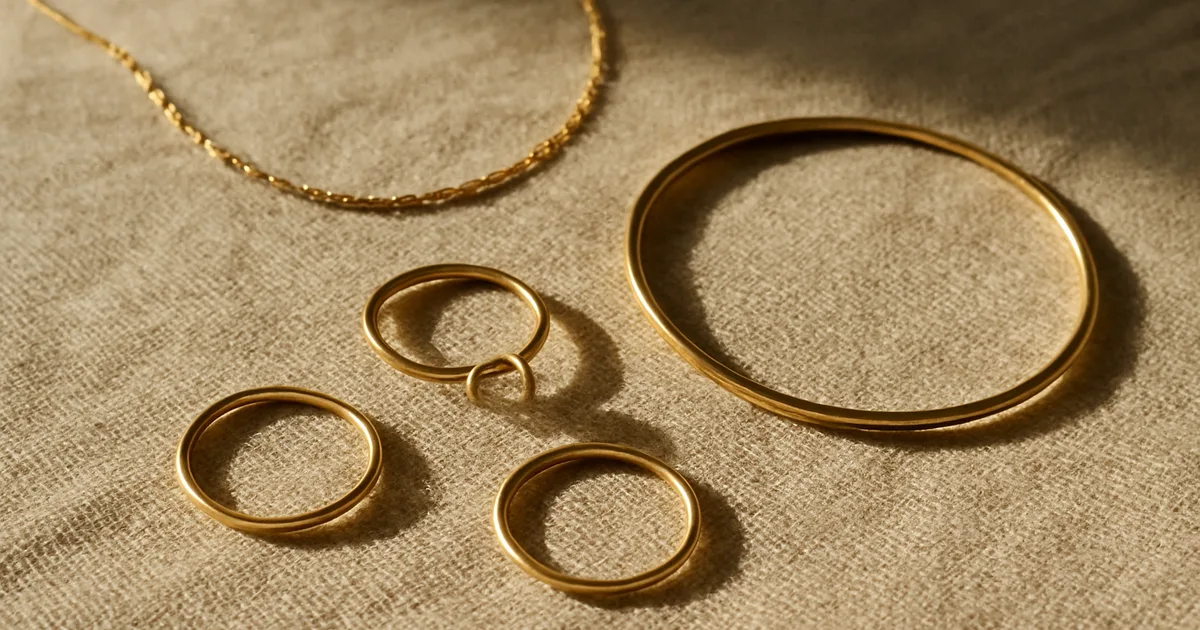 Elegantiškas aukštos kokybės papuošalų rinkinys ant kreminės drobės — tobulas papuošalų dovanos pasirinkimas