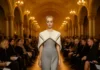 Fashion Waves Latvia runway show inside a grand Art Nouveau hall in Riga with Baltic couture models